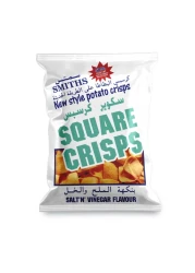 Smiths Square Crisps Salt N Vinegar Flavour 25g Pack of 25