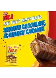 Nestle Tola Miniatures Bites Wrapper Crispy Wafer Covered with Caramel and Milk Chocolate, 160g Pack of 2
