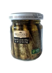 Riga&nbsp;Gold&nbsp;Smoked&nbsp;Sardines&nbsp;In&nbsp;Olive&nbsp;Oil&nbsp;100g