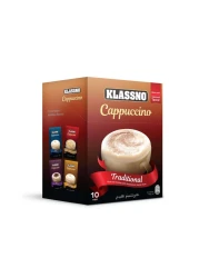 Klassno Traditional Cappuccino Coffee Stick 10 Sticks, 18g