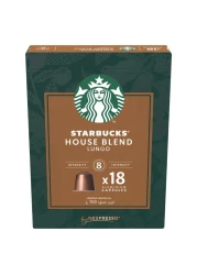 ستاربكس هاوس بلاند كبسولات قهوة لونغو متوسطة التحميص، 18 كبسولة، 103 غرام