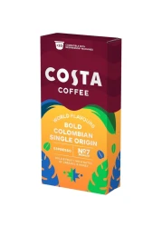 Costa Coffee Bold Colombian Single Origin Espresso Coffee 10 Capsules