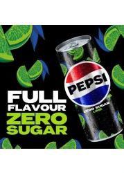 بيبسي زيرو كولا بنكهة الليمون علب مشروب بحجم 330 ملل حزمة من 6