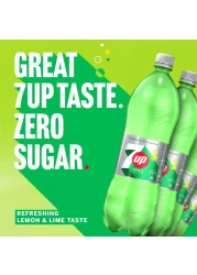7UP Zero Zesty Lemon and Lime Flavor Zero Sugar Bottle 1.25L