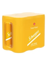 Schweppes Zero Sugar Tonic Water Premium Mixer 250ml Pack of 6