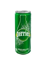 Perrier Sparkling Carbonated Mineral Water Cans 250ml Pack of 10