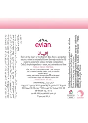 evian Recycled Bottles Natural Mineral Water 750ml Sports Cap