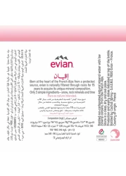 evian Natural Mineral Water 750ml Glass