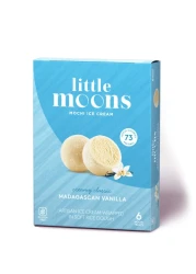 Little Moons Madagascan Vanilla Soft Mochi And Gelato Ice Cream 32g Pack of 6