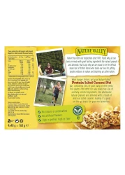 ناتشر فالي ألواح بروتين جوز الكراميل المملح، 40 غرام، من 4 قطع