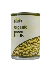 Suma Organic Green Lentils 400g