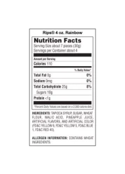 Rips Rainbow Bite-Size Licorice Candy 113g