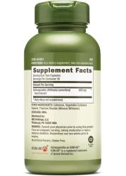 GNC Herbal Plus Ashwagandha 600mg, 60 Capsules, Supports a Healthy Response to Stress