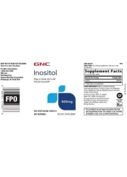 GNC Inositol 500mg, 100 Tablets, Supports Cell Function and Growth