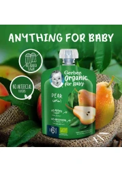 Gerber Organic Puree with Pear, 90g