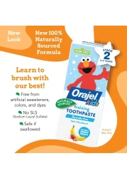Orajel Kids Elmo Training Toothpaste FluorideFree 1 Pediatrician Recommended FluorideFree Toothpaste 15oz Tube