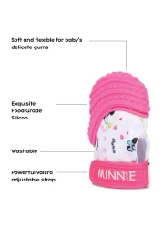 ديزني ميني ماوس لعبة للتسنين على شكل قفاز للأطفال - وردي