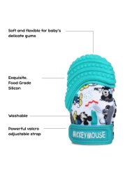 Disney Mickey Mouse Baby Teething Mitten Chew Toy Green