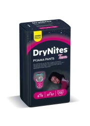 Huggies DryNites Teen Pyjama Pants for Girl 27-57kg 8 to 15 Years Jumbo Pack 13 Pants