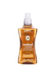 MethodLiquid Laundry Detergent Ginger Mango 66 Loads Per Bottle Hypoallergenic Biodegradable Formula PlantBased Stain Remover 535 Fl Oz Pack of 1