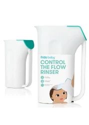 Frida Baby Control The Flow Bath Rinse Cup Rinser Cup to Wash Hair Body Rinser Cup for Bath Time with Easy Grip Handle Removable Rain Shower