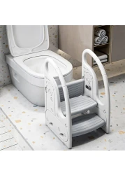 كرسي إيزي كيدز 3 خطوات - رمادي