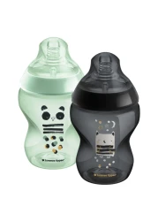 Tommee Tippee Closer To Nature Decorated Baby Feeding Bottle TT422521 260ml 2 PCS
