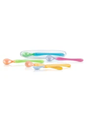 Nuby 3Pack Easy Go Spoons and Travel Case Colors May Vary 9 Months Plus