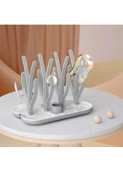 رف تجفيف زجاجات الأطفال Eazy Kids 16 وتد - رمادي