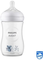 Philips Avent Natural Response Baby Milk Bottle, BPA Free For Babies Koala Pattern, 260ml