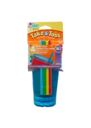 Tomy The First Years Take and Toss Straw Cups Y1157 296ml 4 PCS