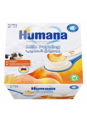 Humana Peach Milk Pudding 100g Pack of 4