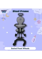 Lovely Baby Light Weight Traveller Stroller For Kids LB 717 - Grey