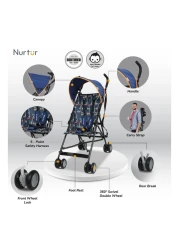 Nurtur Anchor Printed Baby Canopy Stroller B801FT-NR11 45x59x95cm