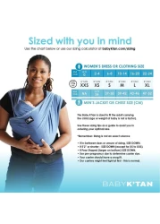 Original Baby Ktan Baby Carrier 1 Easy PreWrapped Soft SlipOn No Rings No Buckles 5 in 1 Baby Sling Gift The Best Hands Free Infant Wrap For Newborn to Toddler up to 35lb See Size Chart