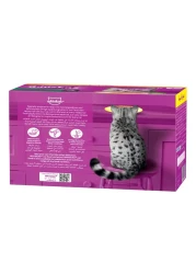 ويسكاس طعام رطب للقطط بنكهة التونة الجيلي من عمر سنة فما فوق 80 غرام حزمة من 12