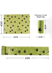 Dog Poop Bags Pet Supplies for Dogs 20 Rolls, 300pcs, including 1 Green Adjustable Dispenser. Extra Thick and Strong, 100% Leak Proof, Biodegradable Waste Bag