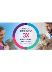 إم إس دي برافيكتو - أقراص قابلة للمضغ للقراد والبراغيث للكلاب، مكملات صحية للحيوانات الأليفة، 20-40 كجم