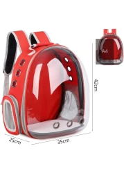 Generic Nyganmelloz Pet Carrier Backpack, Cats And Puppies Cat Breathable Bag Pet Portable Carrier Bag Outdoor Travel Backpack For Cat And Dog Transparent Space (Yellow)