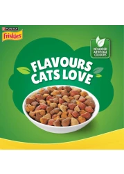 Purina Friskies Indoor Delights Flavours of Salmon, Tuna, Chicken, Beef and Vegetables Adult Dry Cat Food, 1kg