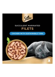 شيبا فيليه طعام قطط طازج شرائح دجاج مع التونة 60 غرام