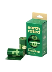 إيرث ريتد لفائف أكياس فضلات الكلاب غير معطرة، 60 كيس