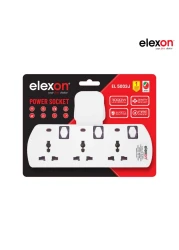 إليكسون مقبس طاقة ثلاثي الاتجاه على شكل تي