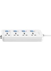 Gongniu 4 Socket Extension Board with 4 Switch and Wire Power Extension for Home, Office Extension Socket