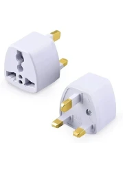Generic 3 Pieces Universal Universal AU US EU Socket To UK AC Power Plug Travel Adapter Outlet Converter