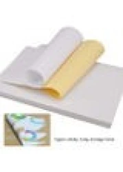 Generic 50-Sheet Glossy Sticker Paper For Inkjet And Laser Printer, White