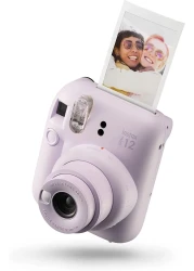 Fujifilm Instax Mini 12 Instant Film Camera, Auto Exposure With Built-In Selfie Lens, Lilac Purple