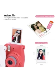 Fujifilm-Instax Mini 10 Sheets White Film Photo Paper Snapshot Album Instant Print for Instax Mini 7s/8/25/90/9