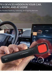 Yeasha,Anti Spy Detector Hidden Camera Detector Anti Bug Scanner And Protector RF Signal And GPS Detector For Hotel Office Travel And Home