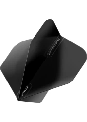 RED DRAGON Hardcore Black Extra Thick Standard Dart Flights 5 Sets Per Pack 15 Dart Flights in Total